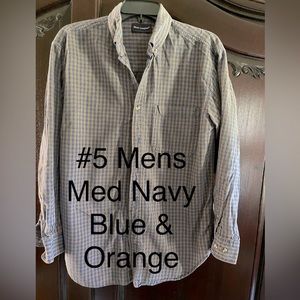 Mens Button Down Shirt, Medium